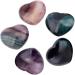 Nupuyai Fluorite Heart Palm Worry Stone - Chakra Reiki Healing Crystal for Home Decor - Multicolour Fluorite - 45mm - Buy Online on GoSupps.com