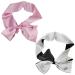 2 Pcs Silk Satin Blindfold Eye mask for Sleeping 59in Eye Covers Satin Sleep mask Smooth Soft Adjustable Eye Mask Blindfold Blindfold for Sleeping Games(Pink Black White) 1 Count (Pack of 1) Pink Black White