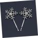 MAGICLULU 2 Pairs Side Rhinestone Barrette Headdress Barrette Rhinestones Hair Clip Women Hairpin Bobby Pin Snowflake Hair Clips Fashion Hairpins Rhinestones Barrette Women Barrette Hair Pin - Buy Online on GoSupps.com