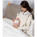 Wearable Hot Water Bottle with Cover - 500ML Mini Hot Water Bottle in Pink - Ideal Gift for Women, Seniors & Children - Buy Online on GoSupps.com