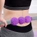 Violet Massage Tab with 5 Spiky Balls - Relieve Tension Shoulder Pain & Boost Blood Circulation for Arms Thighs Hips & Waist - Buy Online on GoSupps.com