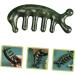 Moluckfu Jade Massage Comb - Premium Handcrafted Jade Body Tool for Scalp & Relaxation | 11.50x1.50cm Green - Buy Online on GoSupps.com