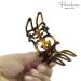Parcelona Small Shell Slide Claw for Fine Hair | French Intricate Celluloid Side Slider Hair Updo - Buy Online on GoSupps.com