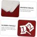 NUOBESTY 1 Set 10pcs Hollow Number Template Kids Painting Templates Letter Drawing Molds Spray Paint Graffiti White 15X11X0.1CM - Buy Online on GoSupps.com