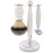 JAG Ivory Shaving Kit - Premium Shaving Set for Men & Women | Double Edge Safety Razor Synthetic Brush & Leather Case - Buy Online on GoSupps.com