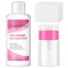 COSCELIA SLIP Solution 60ml with nail cleaning cloth 100st.Mini pump dispenser for slip solution cleaner nail art nail cleaner manicure tool 7939