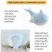 JOYRAVO Kids Travel Pillow - 2-in-1 Deformable U-Shaped Neck Pillow with Cute Plush Blue Whale Design for Comfy Sleep and Play on Airplanes, Cars, and Travel - Buy Online on GoSupps.com