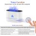 McBazel 200ml Aroma Diffuser with Flames Effect | 3-in-1 Humidifier & Essential Oil Diffuser | Waterless Auto Shut-Off - White - Buy Online on GoSupps.com