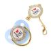 Bling Baby Pacifier Set - Healthy Safe & Stylish I Love You Design for Parties (Blue M) | International Shipping Available - Buy Online on GoSupps.com