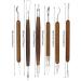 LEKAI 6 Pieces Double Ended Modeling Tools for Clay Sculpture, Wooden Handle - Arts and Crafts - Buy Online on GoSupps.com