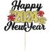 Qertesl 24PCS Happy New Year Cupcake Topper Hello 2022 Cheers to 2022 New Year Cake Decoration New Years Eve Party Decorations Supplies. (Black gold2) - Buy Online on GoSupps.com