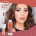 Wine Lip Tint Set - 6 Colors Glitter & Matte Lip Stain Kit for Long Lasting & Waterproof Liquor Bottle Lip Gloss - Non-Stick Silky Glossy Formula for Women - Buy Online on GoSupps.com