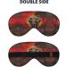 SSIMOO Elephant Sunset Print Eye Mask - Ultra-Soft Light-Blocking Design for Optimal Comfort & Restful Sleep - Black - Buy Online on GoSupps.com