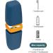 Portable Toothbrush Cup & Holder with Cover - Blue | Ideal for Travel, Bathroom, School & Business Trips - Buy Online on GoSupps.com