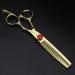 Golden Professional Hairdressing Scissors Set - 6 Inch & 7 Inch | Premium Quality for Stylists & Barbers - Buy Online on GoSupps.com