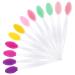 Lusofie 12 PCS Lip Scrub Brush Double-Sided Silicone Exfoliating Lip Brush Mini Exfoliating Lip Brush lip lightening for dark lips for Men Women