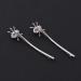 Minkissy 1 Pairs of Spider Bobby Pins Sliver Rhinestone Spider Hair Pins Funny Crystal Spider Hair Clips for Women Girls - Buy Online on GoSupps.com