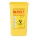 Tattoo Plastic Sharps Container 1L - Biohazard Needle Disposal Waste Box (YELLOW) - Buy Online on GoSupps.com
