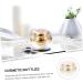 Healeved Cream Bottle Lotion Jar Terrarium Glass Container with Lid Empty Cosmetic Sample Holder Mini Cosmetic Container Cosmetics Bottle Multipurpose Travel Bottled Pp Inner 7.1X6X6CM Golden - Buy Online on GoSupps.com