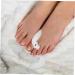 INOOMP Curly Gel Separator Thumb Protector - 4 Pairs | Bunion Spreaders & Stretchers | Silicone Spacer Dilator - White 7x3.5cm - Buy Online on GoSupps.com
