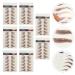 6D Waterproof Eyebrow Transfers Stickers - Brown 1 | Peel Off, Grooming, Shaping Makeup Sticker for Women - 9 Sheets - Buy Online on GoSupps.com