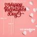AKH Valentine's Glitter Cake Topper | Happy Valentines Day Cake Topper | Valentine Cake Picks Wedding Anniversary Party Cake Decorations Supplies | 19cm - Buy Online on GoSupps.com