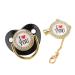 Schnuller set I love you exquisite brilliant pacifier attractive gift prevents loss of healthy pacifier with chain clip party accessories