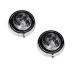 (Moon) Round Pill Box 3 Compartment Pill Box Mini Decorative Pocket Purse Portable Travel Medicine Tablet Vitamin Holder Organizer Pill Case