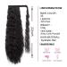 22-Inch Heat-Resistant Black Wavy Ponytail Extension - Stamped Glorious Wrap Around Hairpiece for Women - Buy Online on GoSupps.com