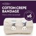 Cotton Crepe Bandages 7.5cm x 4.5m - Box of 6 | Medical Grade, One Size Fits All - Buy Online on GoSupps.com