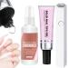 XIAOXIAOYU Solid Nail Glue | Solid Soak Off Glue | Quick Drying Adhesive Solid Rhinestone Glue With Remover For Press On Nails Tips Salon Art Lamp Curing Needed