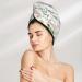 Hair Towel Wrap - Quick Drying Towel Turban with Button (Frog & Mushrooms) | Shop Now for International Shipping - Buy Online on GoSupps.com