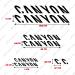 Buy Generic MTB Sticker Set for Canyon | Custom Bicycle Decals in Various Colors - Durable & Stylish Logos - Buy Online on GoSupps.com