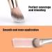 TEOYALL Flat Angled Brushes Flawless Foundation Brush Under Eye Concealer Brush Bronzer Brush with Liquid Cream Powder L/M/S - Buy Online on GoSupps.com