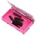 2pcs Pack of False Eyelashes Rectangle Eyelash Magnet Storage Boxes Empty False Eyelash Organizer(Pink)