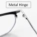 Anti-Blue Light Reading Glasses for Men & Women - Super Light Titan Alley 2.5x (Black Silver) - Buy Online on GoSupps.com