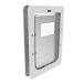 Hakuna Pets Super Tough Dog and Cat Pet Door with 2-Way Locks for Screens, Doors, Walls and Glass Large White