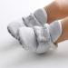 EDOTON Unisex Newborn Winter Boots - Soft Non-Slip Sole Bootie Sock 6-12 Months - Light Gray - Buy Online on GoSupps.com