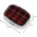 Red and Black Plaid Small Pill Case | Travel Pill Organizer & Cute Purse Gift - Buy Online on GoSupps.com