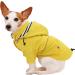 Pethiy Premium Waterproof Dog Raincoat - XXL Yellow Rain Jacket with Removable Hood & Reflective Buttons for Dogs - Buy Online on GoSupps.com
