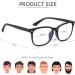 COOLOO Blue Light Blocking Gaming Glasses - Anti Glare, Headache & Eye Strain Relief with Blue Light Filter | Super Light Weight & Stylish Design - 12-black+black Red - Buy Online on GoSupps.com