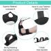 EOM Yoga Stretch Strap Leg Stretcher - Foot Stretching Belt with Loops for Rehabilitation & Gymnastics - Black - Buy Online on GoSupps.com