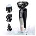 Electric shavers for Men Wet and Dry Rechargeable Mens Razor Waterproof Electric Razor Intelligent Digital Display 4D Rotary Razors USB Charging