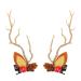 Lurrose 1 Pair LED Reindeer Antler Hair Clips Light up Christmas Hair Barrettes Pine Cone Hair Pins for Women Xmas Holiday Party Hair Accessories Cosplay Favor