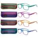EYEGUARD 4 Pack Reading Glasses for Women Fashion Colorful Gradient Readers 2.25 Mix