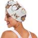 Super Absorbent Brown Owls Hair Towel 2 Pack | Quick Dry Hair Turbans for Women & Girls - Buy Online on GoSupps.com