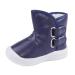 LACOFIA Toddler Boys Girls Anti-Slip Rubber Sole Waterproof Winter Warm Snow Boots 6 UK Child C Navyblue
