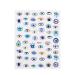 DIY Nail Decal Self-adhesive Design Easy to Apply Eye Evil Nail Art Sticker Lucky Blue Colorful 3D Nail Decals Evil Eye Nail Sticker(WG840)