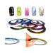 10 Colors Nail Art Striping Tape Line Sticker Rolls - Pretty Decoration for Unique Designs - Buy Online on GoSupps.com