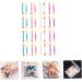 Beavorty Eyeshadow Applicator Brush 120pcs Eyeshadow Double-headed Makeup Plastic Eye Supplies Tools Dual-end Stick - Buy Online on GoSupps.com